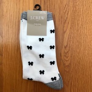 J. Crew Trouser Socks, Bow Print